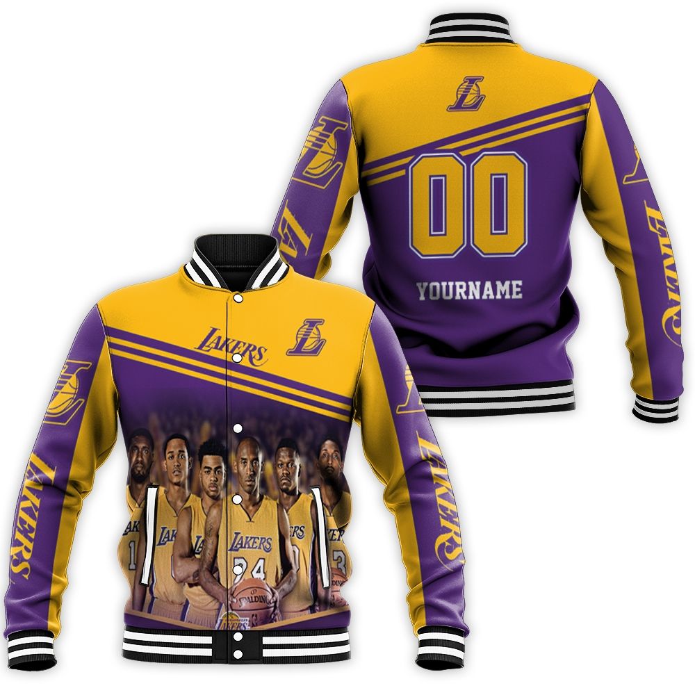 Los Angeles Lakers Nba Logo Western Conference_1 Baseball Jacket Los Angeles Lakers Nba Logo Western Conference_1 Baseball Jacket