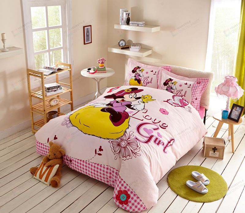 Love Girl Minnie Mouse Bedding Set Love Girl Minnie Mouse Bedding Set