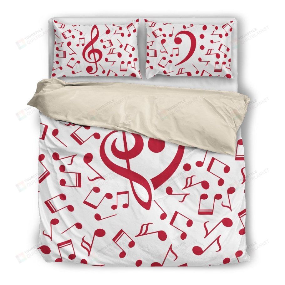 Love Musical Notes Bedding Set Love Musical Notes Bedding Set