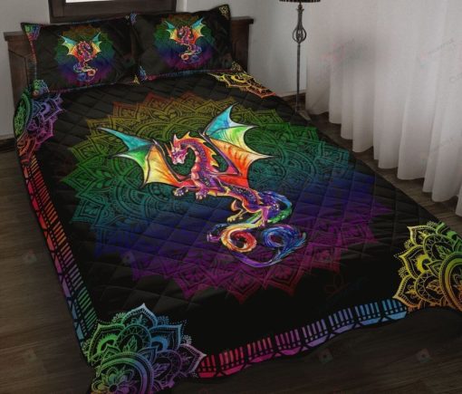 Lovely Colorful Dragon Bedding Set