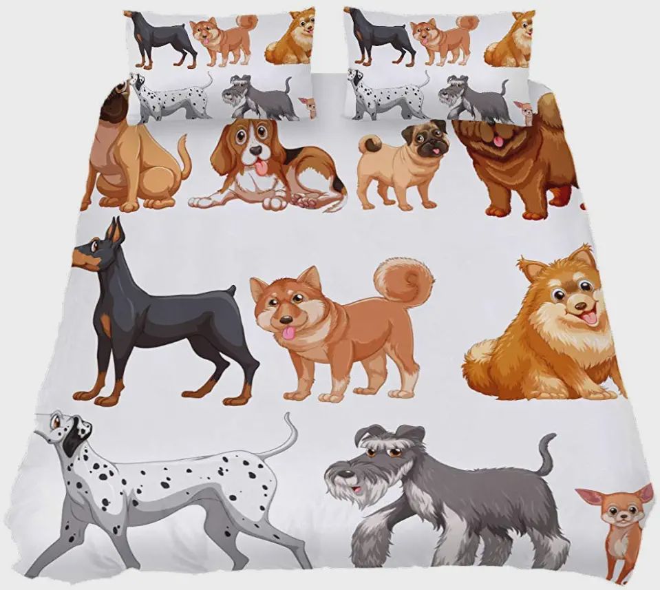 Lovely Dogs Bedding Set Lovely Dogs Bedding Set