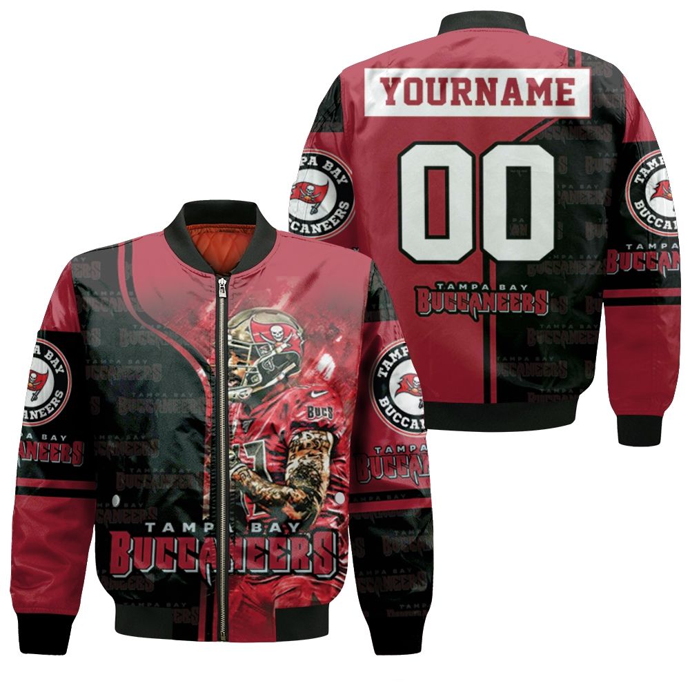 Mike Evans 13 Tampa Bay Buccaneers Nfc South Champions Division Super Bowl 2021 Bomber Jacket Mike Evans 13 Tampa Bay Buccaneers Nfc South Champions Division Super Bowl 2021 Bomber Jacket