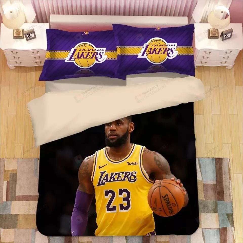 NBA Lakers Lebron James Bedding Set NBA Lakers Lebron James Bedding Set