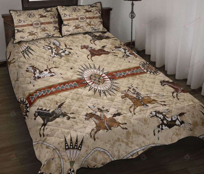 Native American Horses Bedding Set Native American Horses Bedding Set