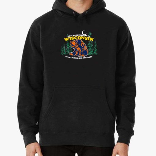 On A Quiet Night In Wisconsin You Can Hear The Bears Cry Green Bay Packers Unisex T-Shirt