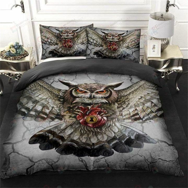 Owl Love Printed Bedding Set Owl Love Printed Bedding Set