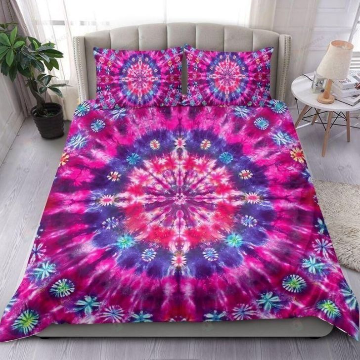 Pink Tie Dye Bedding Set Pink Tie Dye Bedding Set