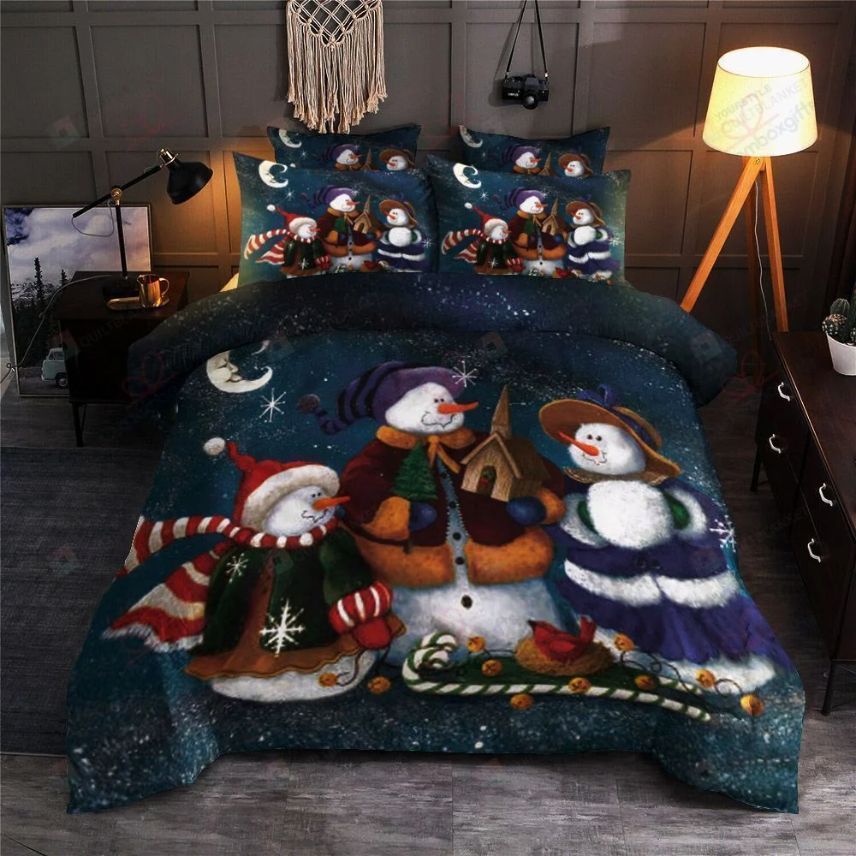 Snowman Merry Xmas Bedding Set Snowman Merry Xmas Bedding Set