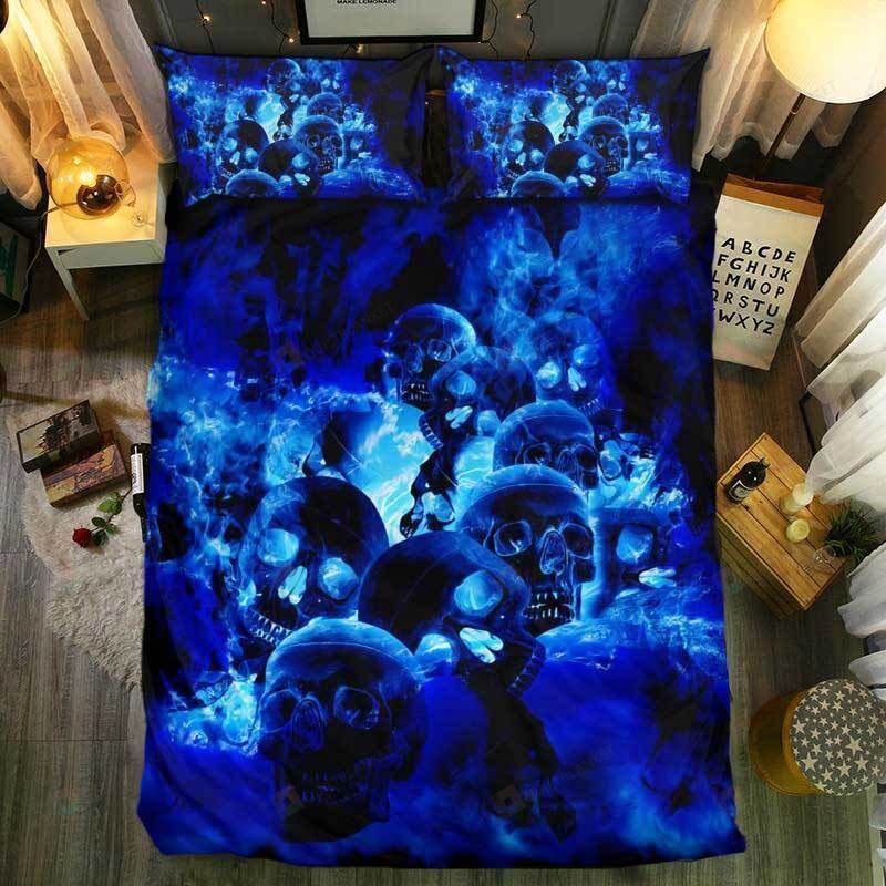 Special Blue Skull Bedding Set Special Blue Skull Bedding Set