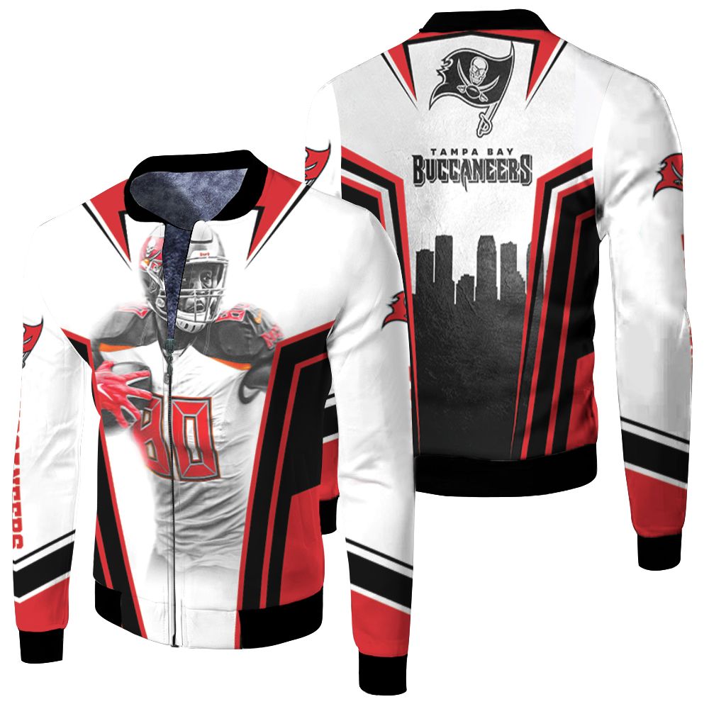 Tampa Bay Buccaneers Superbowl Champions O J Howard 80 Fleece Bomber Jacket Tampa Bay Buccaneers Superbowl Champions O J Howard 80 Fleece Bomber Jacket