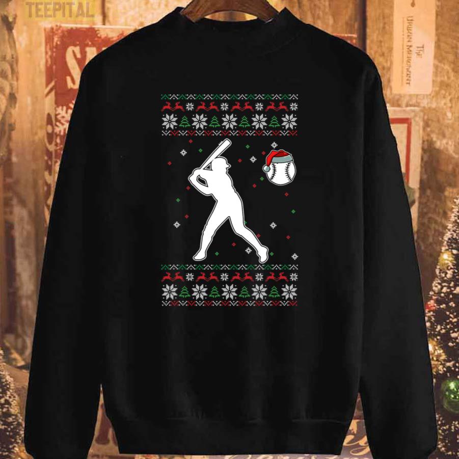 Christmas Baseball Player Christmas Ugly X-Mas T-Shirt Christmas Baseball Player Christmas Ugly X-Mas T-Shirt