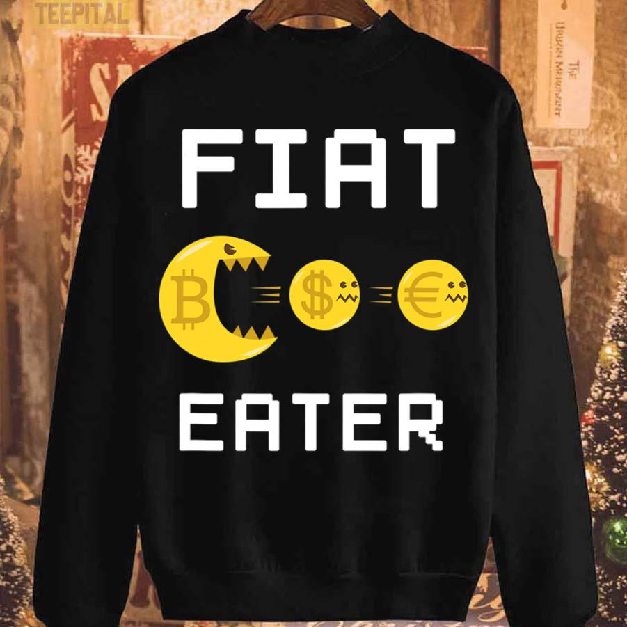 Fiat Eater Bitcoin Pacman Cryptocurrency T-Shirt Fiat Eater Bitcoin Pacman Cryptocurrency T-Shirt