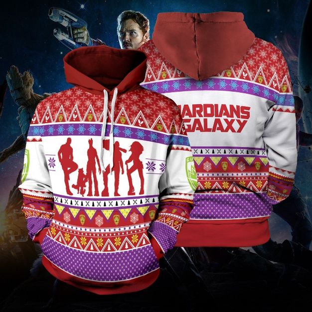 Guardians of the Christmas Galaxy Unisex Pullover And Zipped Hoodie Guardians of the Christmas Galaxy Unisex Pullover And Zipped Hoodie