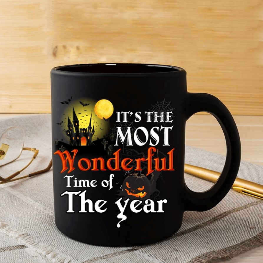 Halloween It's The Most Wonderful Time Of The Year Mug Black Halloween It's The Most Wonderful Time Of The Year Mug Black