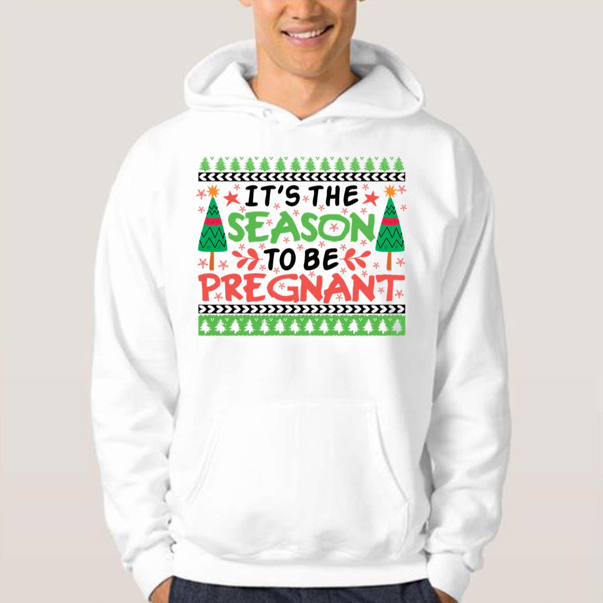 It's The Season To Be Pregnant Baby Announcement Christmas T-Shirt It's The Season To Be Pregnant Baby Announcement Christmas T-Shirt