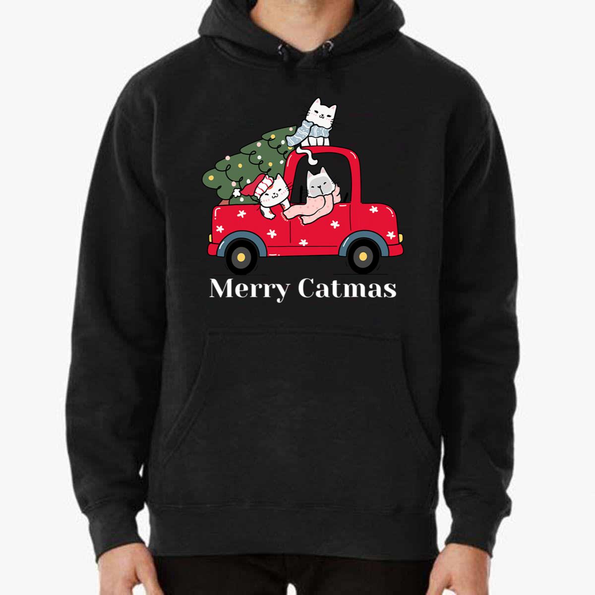 Merry Catmas Red Truck T-Shirt Merry Catmas Red Truck T-Shirt