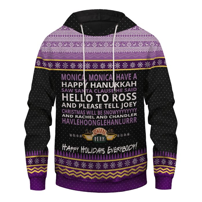 Monica Happy Hanukkah Unisex Hoodie Monica Happy Hanukkah Unisex Hoodie