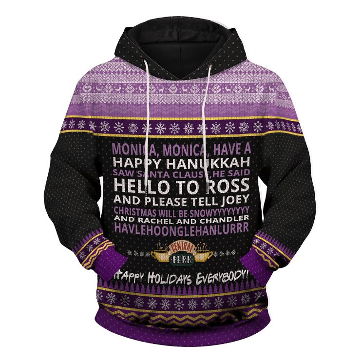 Monica Happy Hanukkah Unisex Hoodie Monica Happy Hanukkah Unisex Hoodie