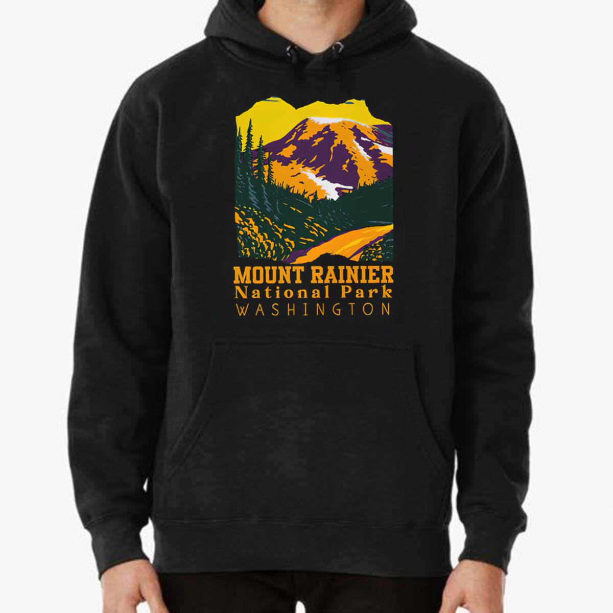 Mount Rainier Washington National Park Vintage Retro T-Shirt Mount Rainier Washington National Park Vintage Retro T-Shirt