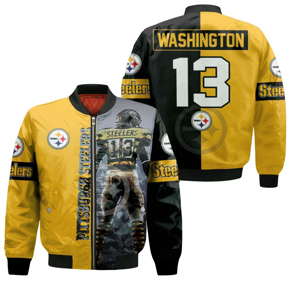 13 James Washington Pittsburgh Steelers Legend 2020 Nfl Season Jersey Bomber Jacket 13 James Washington Pittsburgh Steelers Legend 2020 Nfl Season Jersey Bomber Jacket