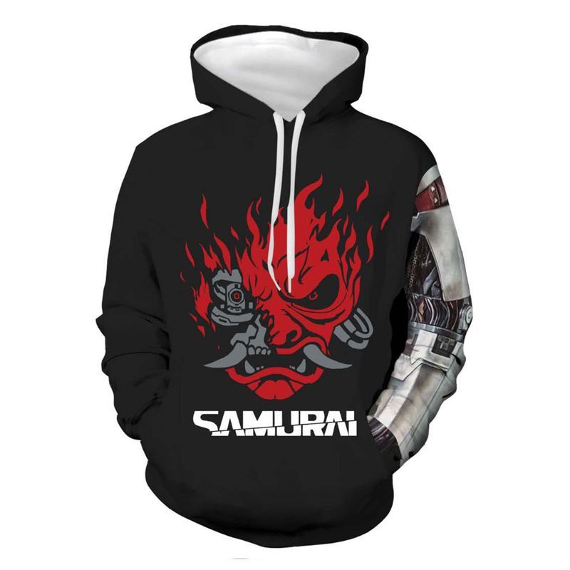 2021 New Cyberpunk 2077 Samurai Over Print 3d Zip Hoodie 2021 New Cyberpunk 2077 Samurai Over Print 3d Zip Hoodie