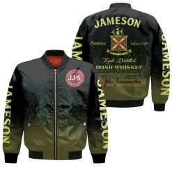 3d Bomber Jameson Irish Whiskey Triple Distilled Logo For Lovers 3d Jersey Bomber Jacket