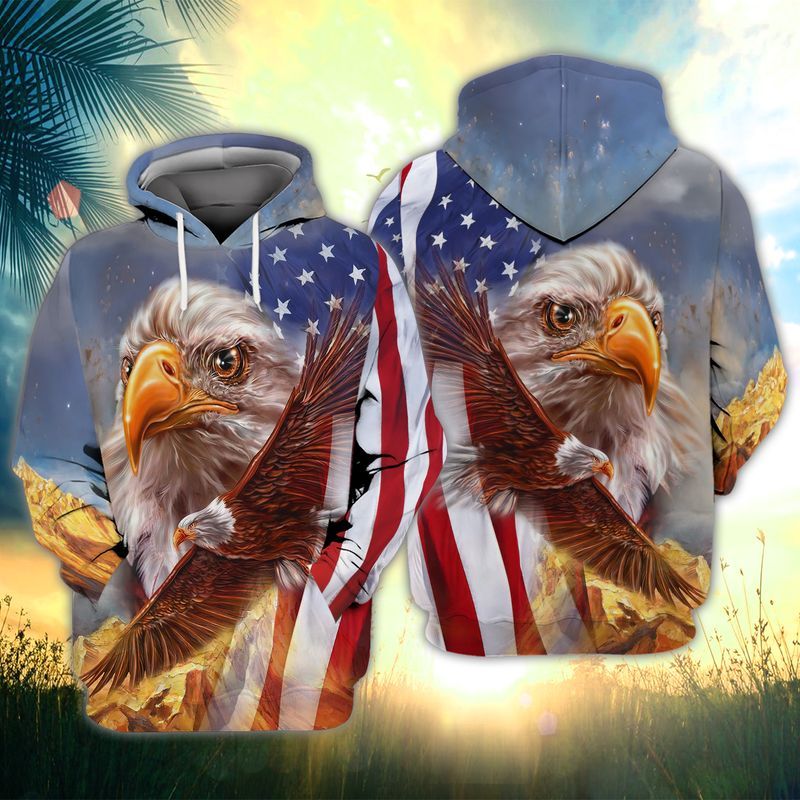 4th Of July - Independence Day American Flag Eagle 3d Zip Hoodie 4th Of July - Independence Day American Flag Eagle 3d Zip Hoodie