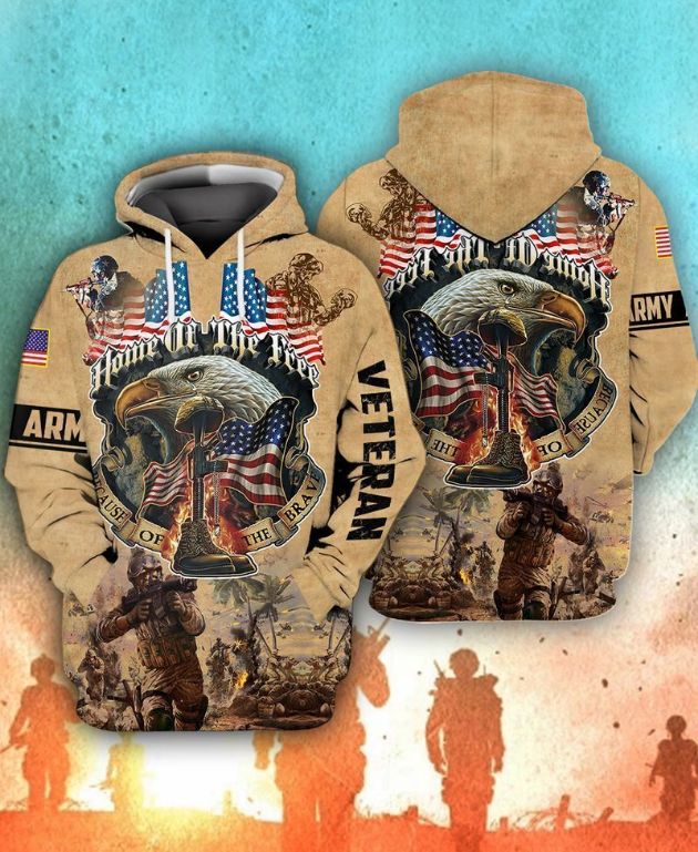 4th Of July Independence Day Memorial Day American Army Veteran Home Of The Free 3d Zip Hoodie 4th Of July Independence Day Memorial Day American Army Veteran Home Of The Free 3d Zip Hoodie