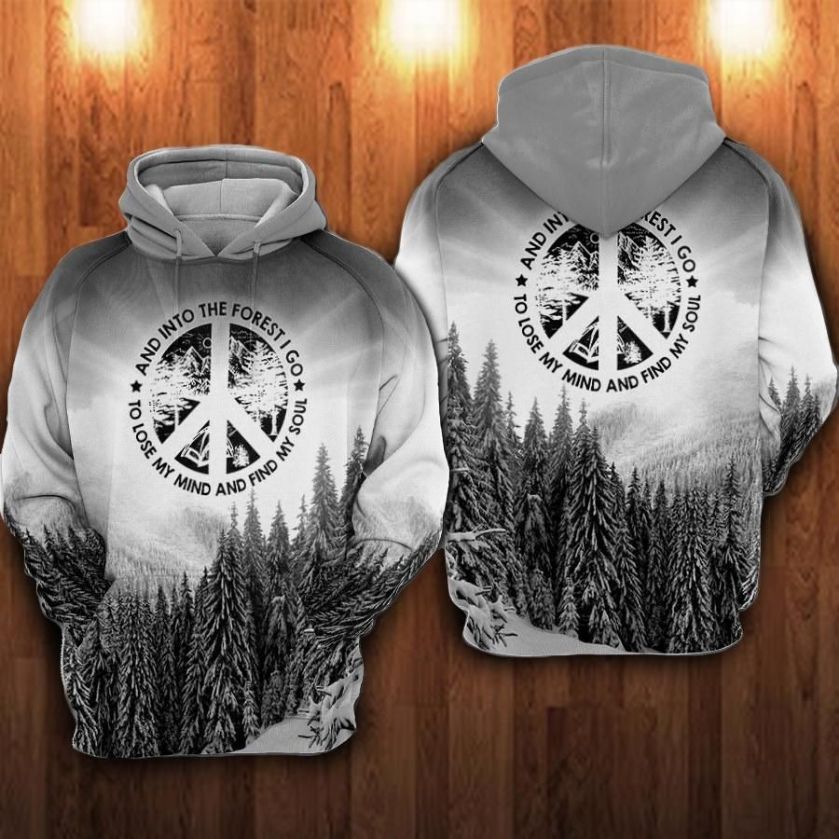 And Into The Forest I Go To Lose My Mind And Fine My Soul Over Print 3d Zip Hoodie And Into The Forest I Go To Lose My Mind And Fine My Soul Over Print 3d Zip Hoodie