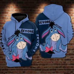 Eeyore Cartoon Winnie The Pooh Movie Disney 3 Over Print 3d Zip Hoodie