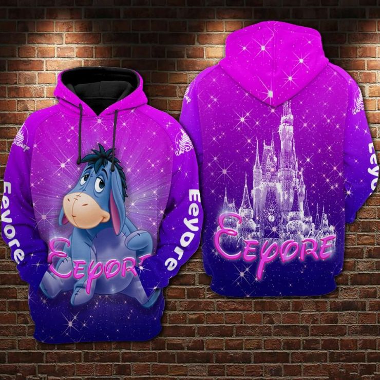 Eeyore Cartoon Winnie The Pooh Movie Disney 5 Over Print 3d Zip Hoodie Eeyore Cartoon Winnie The Pooh Movie Disney 5 Over Print 3d Zip Hoodie