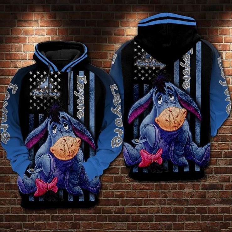 Eeyore Cartoon Winnie The Pooh Movies The Disney Over Print 3d Zip Hoodie Eeyore Cartoon Winnie The Pooh Movies The Disney Over Print 3d Zip Hoodie