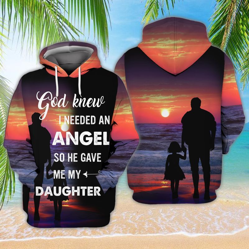 Father And Daughter God Knew I Needed An Angel So He Gave Me My Daughter 3d Zip Hoodie Father And Daughter God Knew I Needed An Angel So He Gave Me My Daughter 3d Zip Hoodie