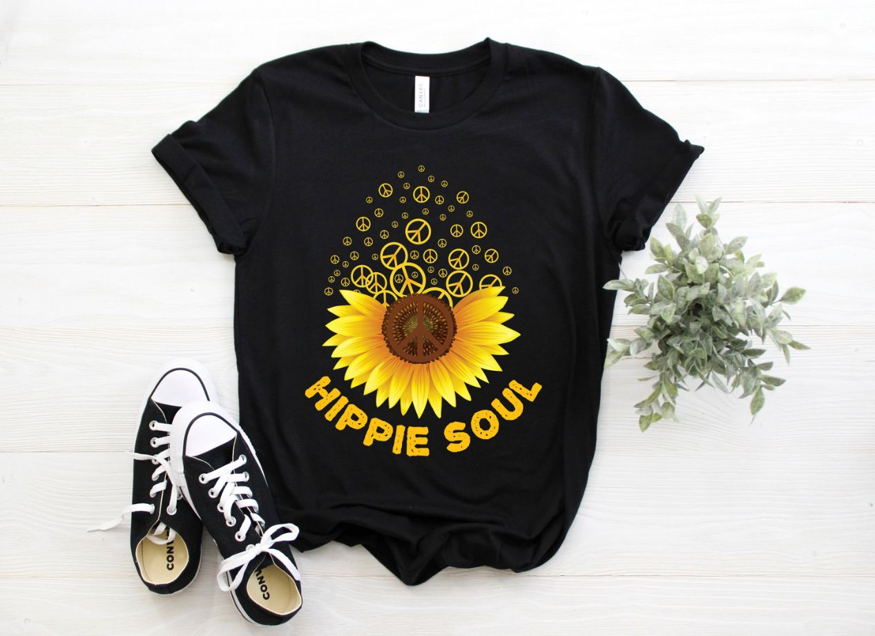 Hippie Soul Vintage Retro Disco Costume Party Festival 70s Unisex T-Shirt Hippie Soul Vintage Retro Disco Costume Party Festival 70s Unisex T-Shirt