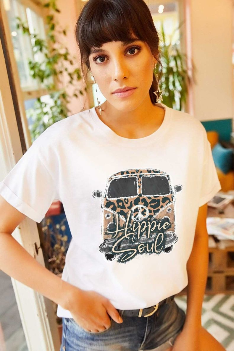 Hippie Soul Vintage Style Retro Graphic T-Shirt Hippie Soul Vintage Style Retro Graphic T-Shirt