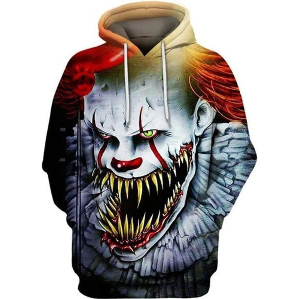 It Pennywise Open Mouth Horror All Over Printing Halloween 3d Hoodie It Pennywise Open Mouth Horror All Over Printing Halloween 3d Hoodie
