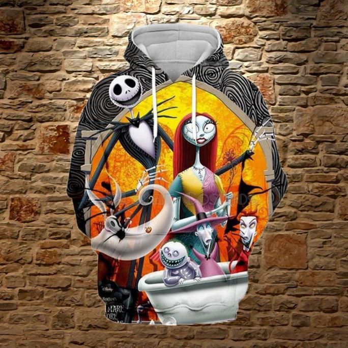 Jack Skellington Sally Nightmare Before Christmas Over Print 3d Zip 31 Hoodie Jack Skellington Sally Nightmare Before Christmas Over Print 3d Zip 31 Hoodie