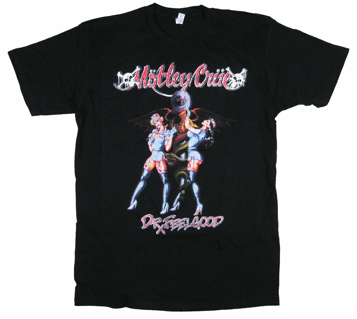 Motley Crue Dr. Feelgood Songs On Back Unisex T-shirt Motley Crue Dr. Feelgood Songs On Back Unisex T-shirt