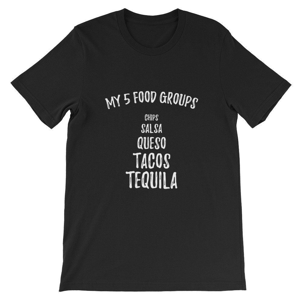 My 5 Food Groups Funny Unisex T-Shirt My 5 Food Groups Funny Unisex T-Shirt