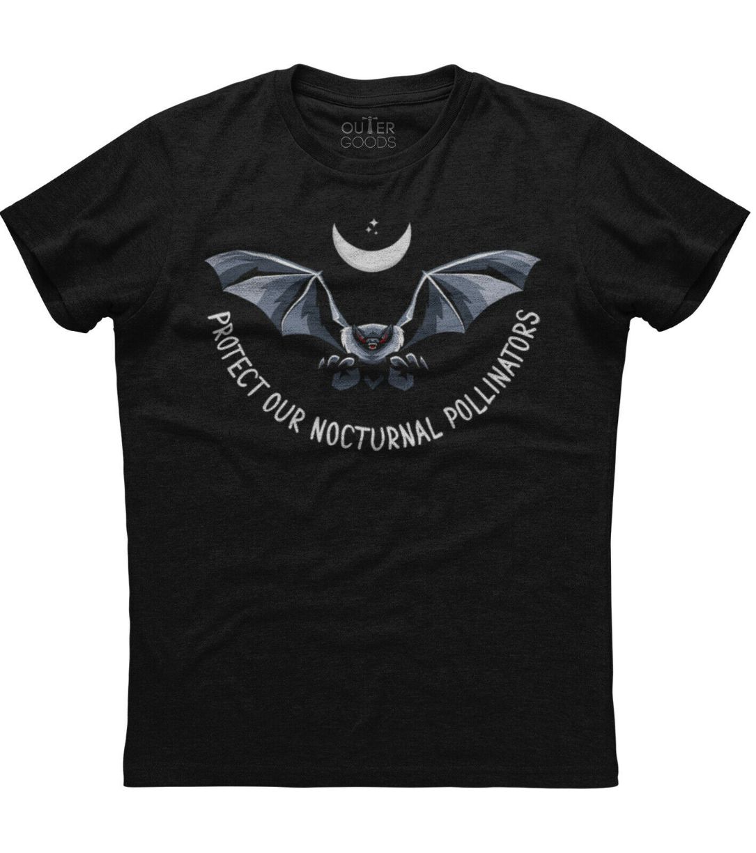 Protect Our Nocturnal Pollinators Bat Mens Unisex T-Shirt Protect Our Nocturnal Pollinators Bat Mens Unisex T-Shirt