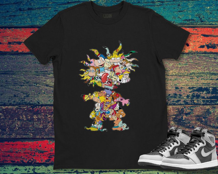 Rugrats Hey Arnold Spongebob Squarepants Characters Unisex T-Shirt Rugrats Hey Arnold Spongebob Squarepants Characters Unisex T-Shirt