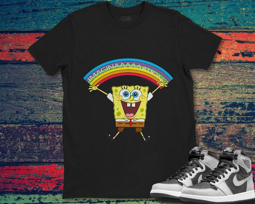 SpongeBob SquarePants Imagination Rainbow Unisex Gift T-Shirt SpongeBob SquarePants Imagination Rainbow Unisex Gift T-Shirt