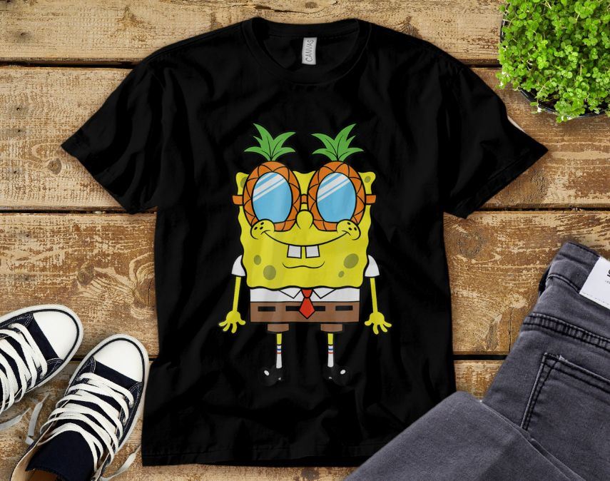 Spongebob Squarepants Pineapple Glasses T-Shirt Spongebob Squarepants Pineapple Glasses T-Shirt