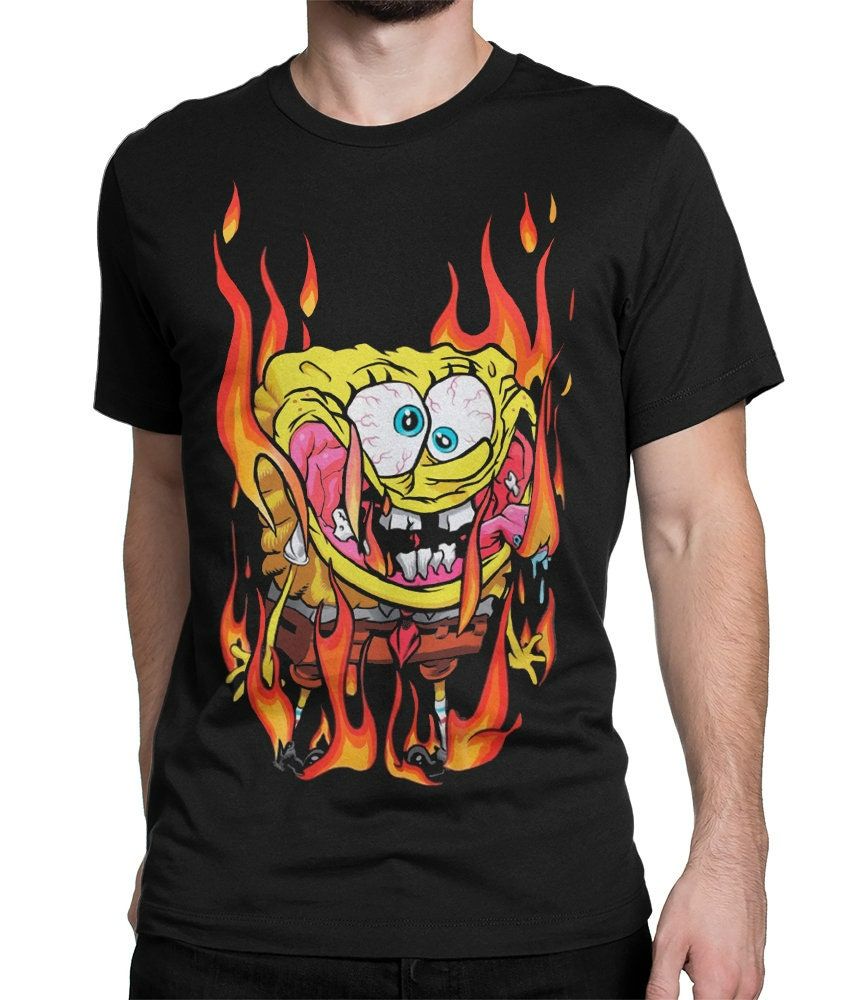 Spongebob In Fire SquarePants T-Shirt Spongebob In Fire SquarePants T-Shirt
