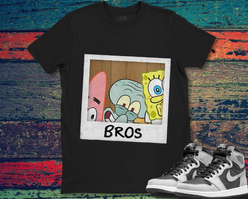 Spongebob Squarepants Bros Patrick Star Squidward Vintage Style Unisex T-Shirt Spongebob Squarepants Bros Patrick Star Squidward Vintage Style Unisex T-Shirt