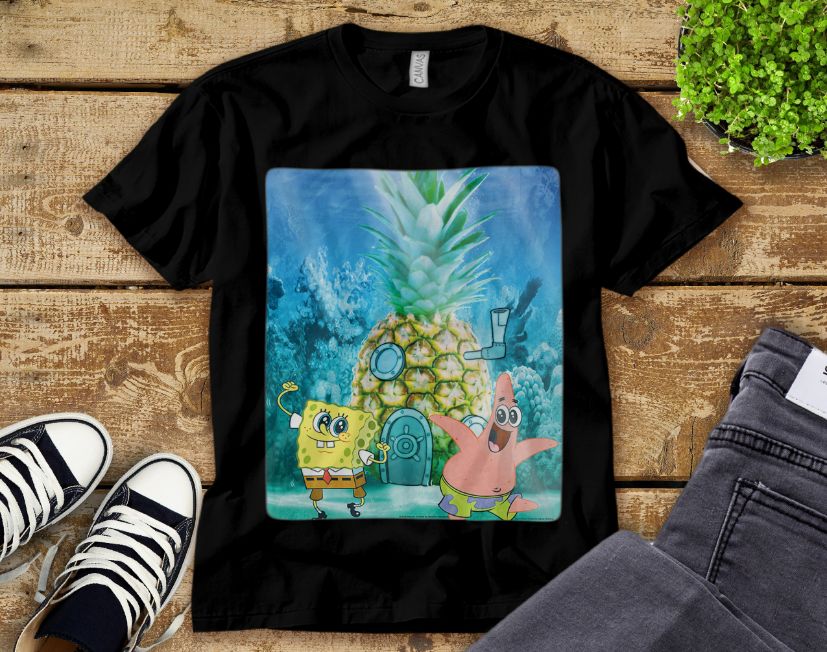 Spongebob Squarepants Fish Bowl T-Shirt Spongebob Squarepants Fish Bowl T-Shirt