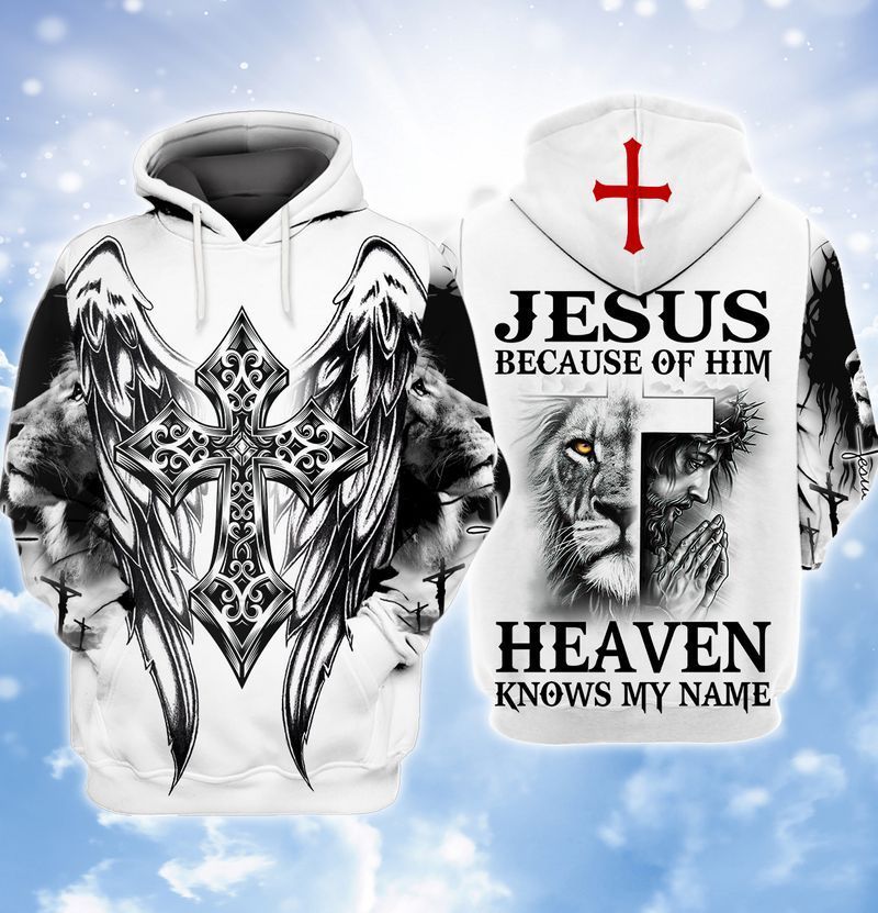 The Cross Jesus God Jesus Because Of Him Heaven Knows My Name 3d Zip Hoodie The Cross Jesus God Jesus Because Of Him Heaven Knows My Name 3d Zip Hoodie