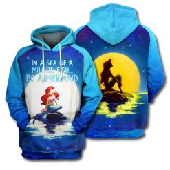 The Little Mermaid In A Sea Of A Million Fish Be A Mermaid 3d Zip Hoodie