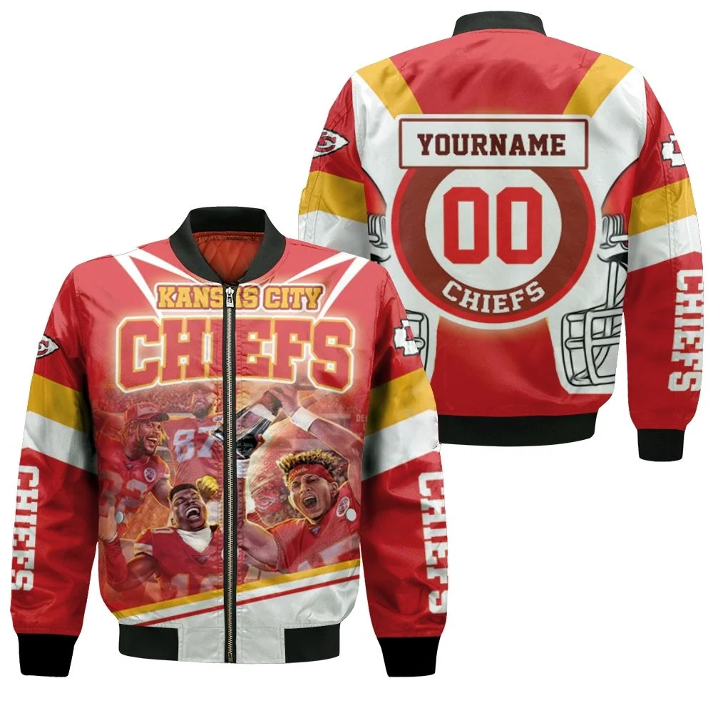 Afc West Division Champions Kansas City Chiefs Super Bowl 2021 Personalized Bomber Jacket Afc West Division Champions Kansas City Chiefs Super Bowl 2021 Personalized Bomber Jacket
