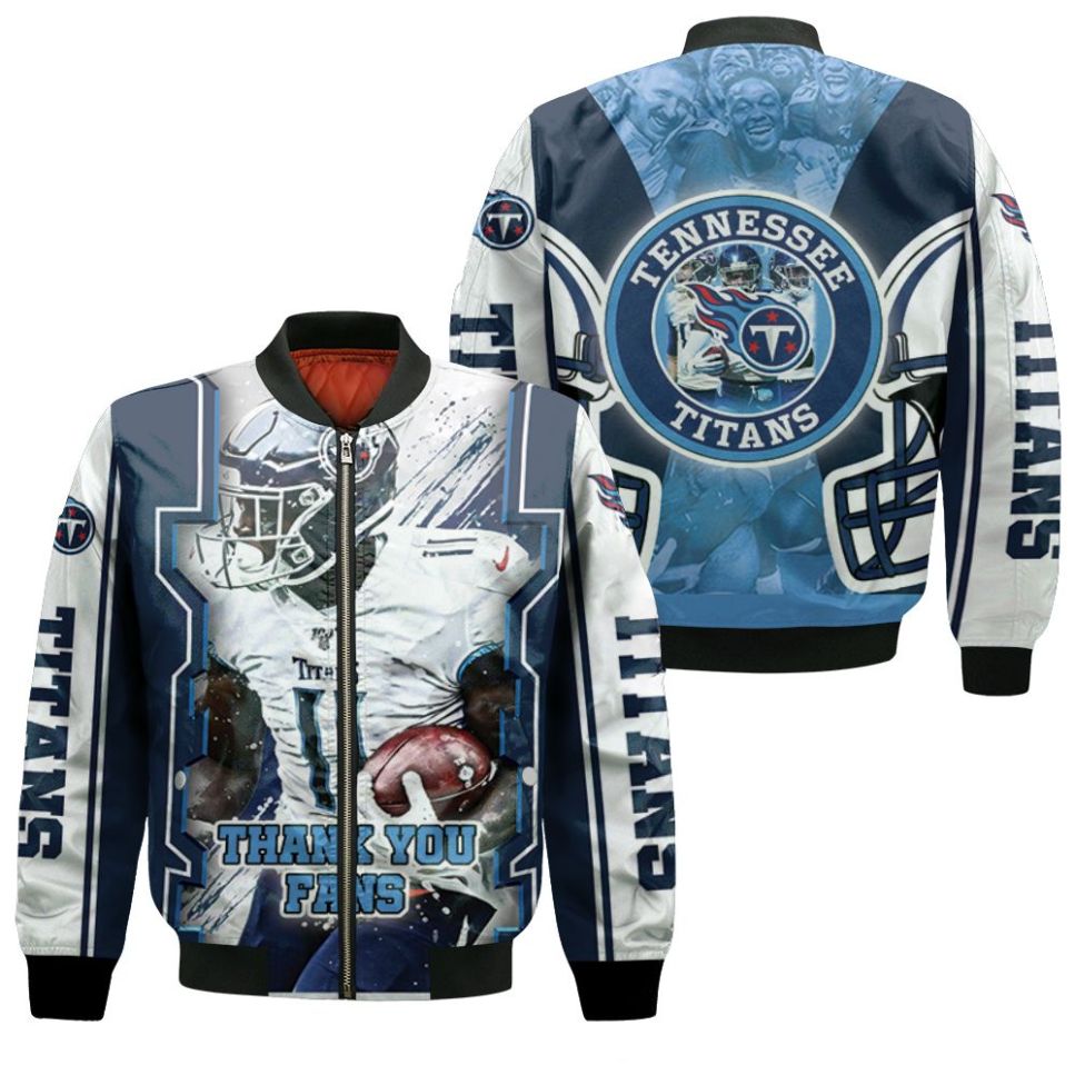 A.J Brown #11 Tennessee Titans Afc South Champions Super Bowl 2021 Bomber Jacket A.J Brown #11 Tennessee Titans Afc South Champions Super Bowl 2021 Bomber Jacket